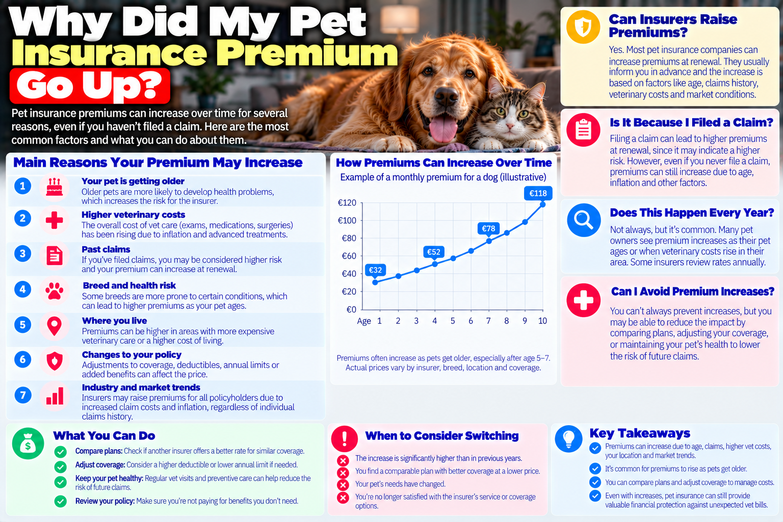 pet insurance premium go up guide from PawCoverGuide