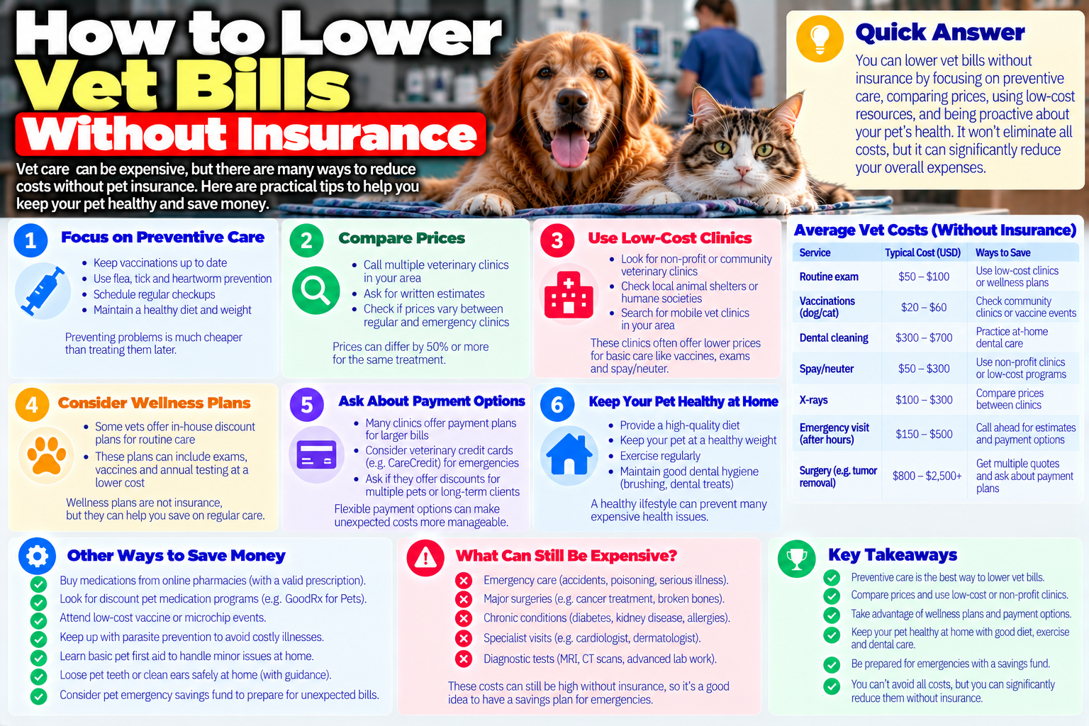 lower vet bills without insurance guide from PawCoverGuide
