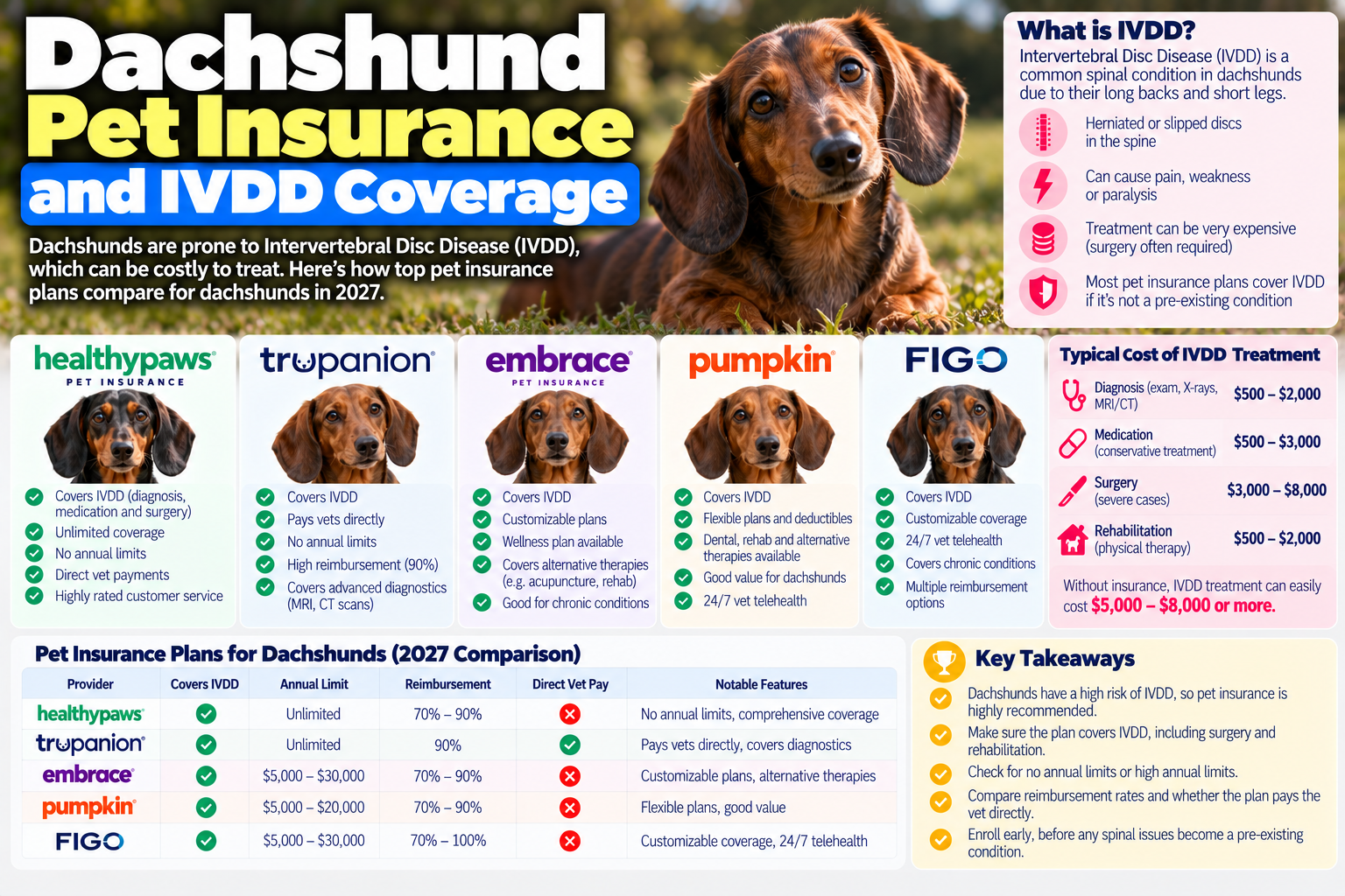 dachshund pet insurance guide from PawCoverGuide