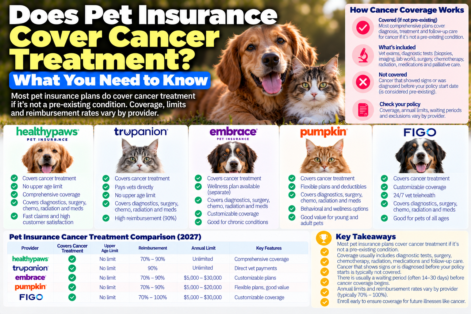 pet insurance cover cancer guide from PawCoverGuide